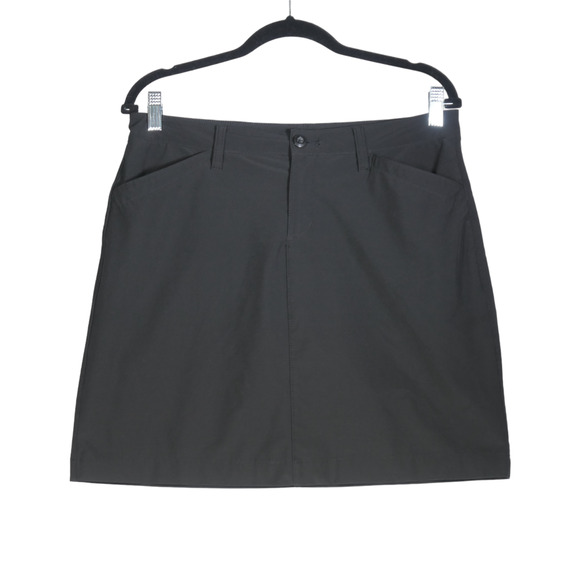 Eddie Bauer Mini Skort Womens Size 8 Black Shorts Skirt Pockets Golf Active - Picture 1 of 6
